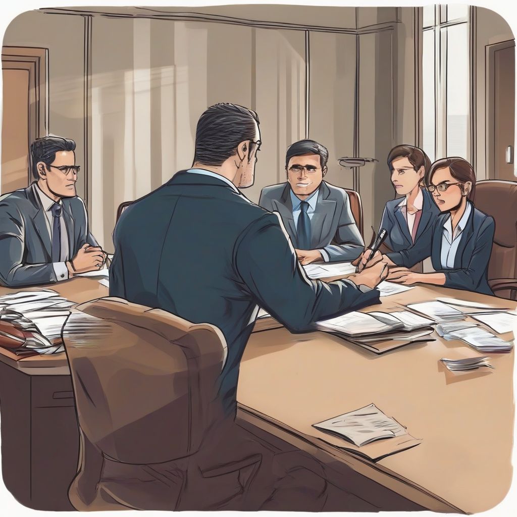 Lawyer Meeting with Clients